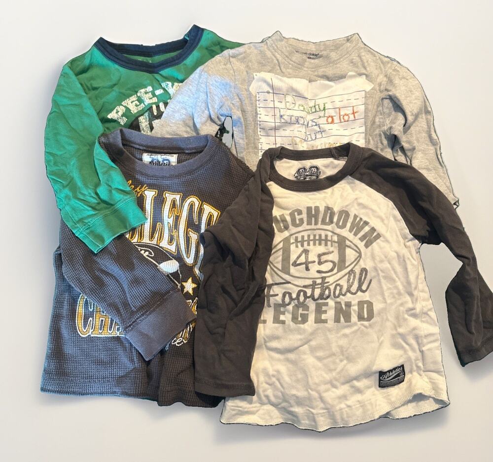 Lot Of Four Long Sleeve 2T And 3T Shirts